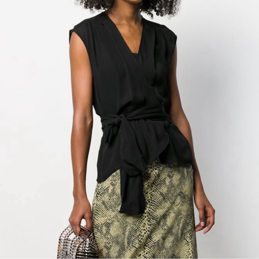 L’Agence Wrap Blouse